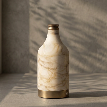 Wine Bottle Alabaster Table Lamp